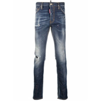 Dsquared2 Calça jeans com patch - Azul