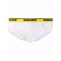 Dsquared2 Calcinha com logo no cós - Branco