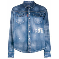 Dsquared2 Camisa jeans Icon - Azul