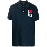 Dsquared2 Camisa polo I Love D2 - Azul