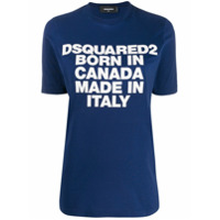 Dsquared2 Camiseta Born In Canada - Azul
