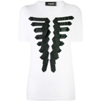 Dsquared2 Camiseta com aplicação - Branco