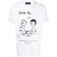 Dsquared2 Camiseta com estampa gráfica - Branco