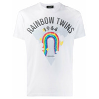 Dsquared2 Camiseta Rainbow Twins - Branco
