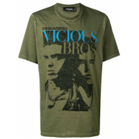 Dsquared2 Camiseta Vicious Bros - Verde