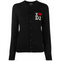 Dsquared2 Cardigan I Love D2 - Preto