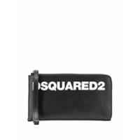 Dsquared2 Clutch com estampa de logo - Preto