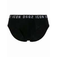 Dsquared2 Cueca com logo no cós - Preto