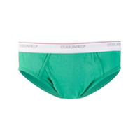 Dsquared2 Cueca com logo no cós - Verde