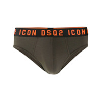 Dsquared2 Cueca com logo no cós - Verde