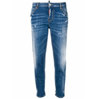 Dsquared2 distressed cropped jeans - Azul