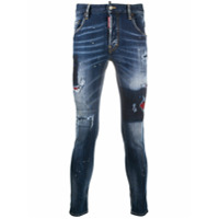 Dsquared2 distressed skinny jeans - Azul