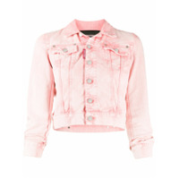 Dsquared2 Jaqueta jeans cropped - Rosa