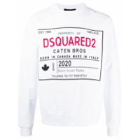 Dsquared2 logo cotton sweatshirt - Branco