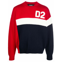 Dsquared2 logo knit sweater - Vermelho
