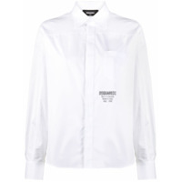 Dsquared2 logo-print cotton shirt - Branco