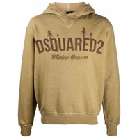 Dsquared2 logo-print hoodie - Neutro