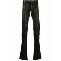 Dsquared2 long leather trousers - Preto