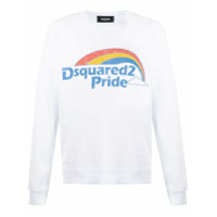 Dsquared2 Moletom com estampa de logo - Branco