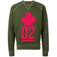 Dsquared2 Moletom com estampa de logo - Verde