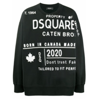 Dsquared2 Moletom com estampa - Preto