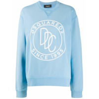 Dsquared2 Moletom com logo - Azul