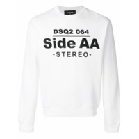 Dsquared2 Moletom com logo 'Side AA' - Branco
