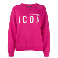 Dsquared2 Moletom Icon decote careca - Rosa