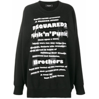 Dsquared2 oversized sweatshirt - Preto