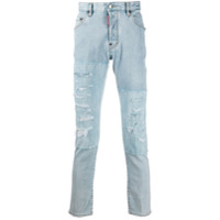 Dsquared2 ripped-detail denim jeans - Azul