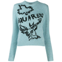 Dsquared2 Suéter de tricô com logo - Azul