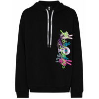DUOltd embroidered hoodie - Preto