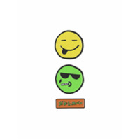 DUOltd Smiley pin set - Amarelo