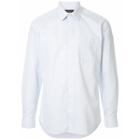 D'urban Camisa mangas longas xadrez - Azul