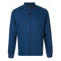 D'urban Camisa polo mangas longas - Azul