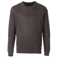 D'urban Moletom com logo bordado - Cinza