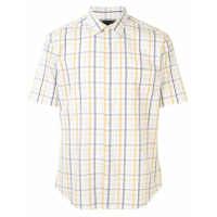 D'urban plaid cotton shirt - Branco