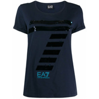 Ea7 Emporio Armani Camiseta com logo - Azul