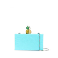 Edie Parker Clutch Abacaxi - Azul