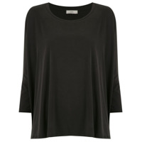 Egrey Blusa mangas 7/8 ampla - Preto