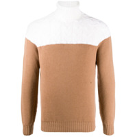 Eleventy Suéter color block - Branco