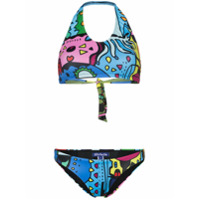 Ellie Rassia Miami halterneck bikini - Azul