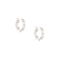 E.M. Par de brincos de prata - Prateado