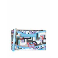 Emilio Pucci Clutch com estampa - Azul