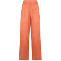 Emporio Armani Calça cintura alta - Laranja