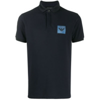 Emporio Armani Camisa polo com logo - Azul