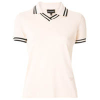 Emporio Armani Camisa polo com logo - Rosa