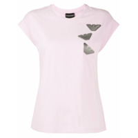 Emporio Armani Camiseta com logo - Rosa