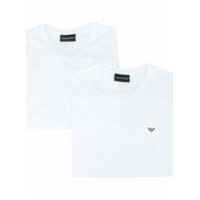 Emporio Armani Camiseta gola V - Branco