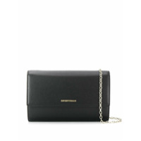 Emporio Armani Clutch com logo - Preto